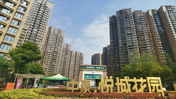 云南易高中豪悅城膩子粉施工案例